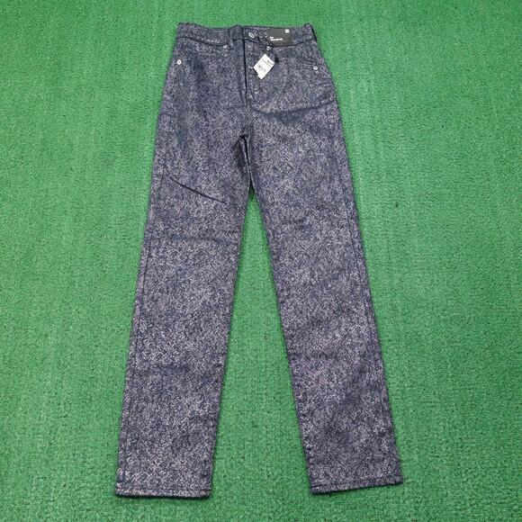 Express Jeans Womens 00 Blue Black Slim Super High Rise Stretch Denim Pants - Picture 1 of 12
